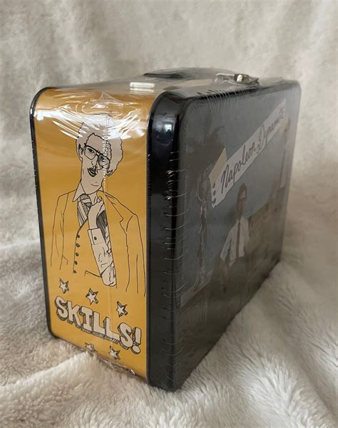 napoleon dynamite metal lunch box|napoleon dynamite lunch box collector's item, metal and rare.